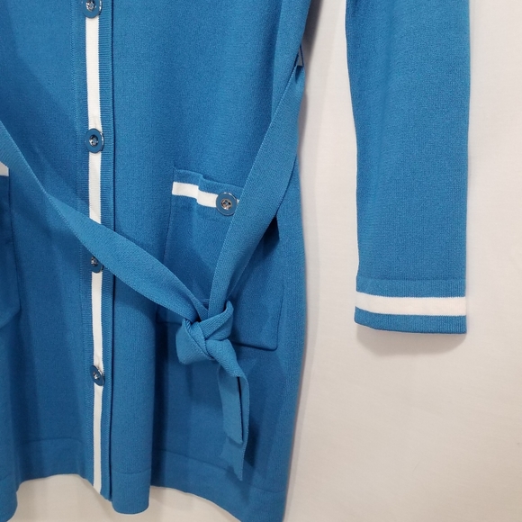 Doncaster Vivid Blue Cardigan - Picture 7 of 8